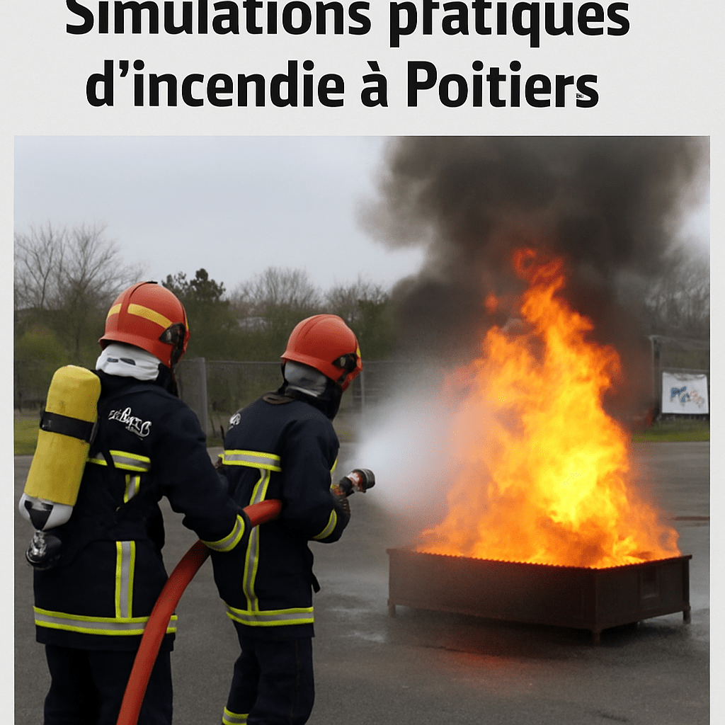 Simulations pratiques d'incendie à Poitiers