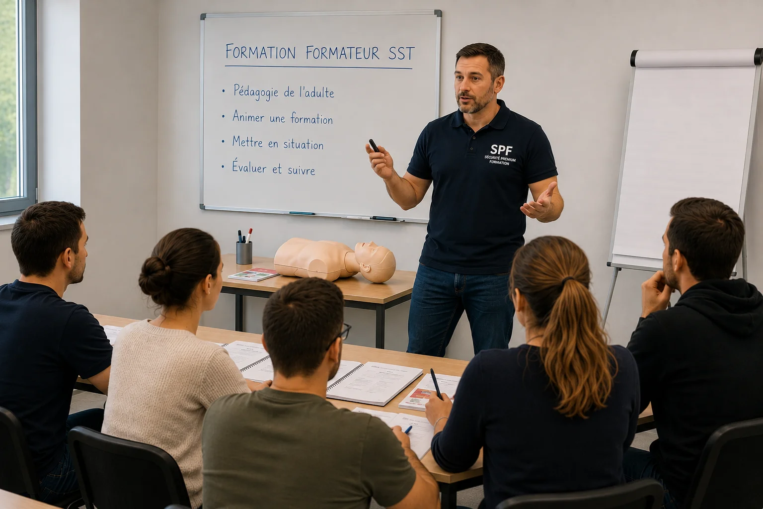Formation Formateur SST avec mise en situation pédagogique et apprentissage des méthodes d'animation