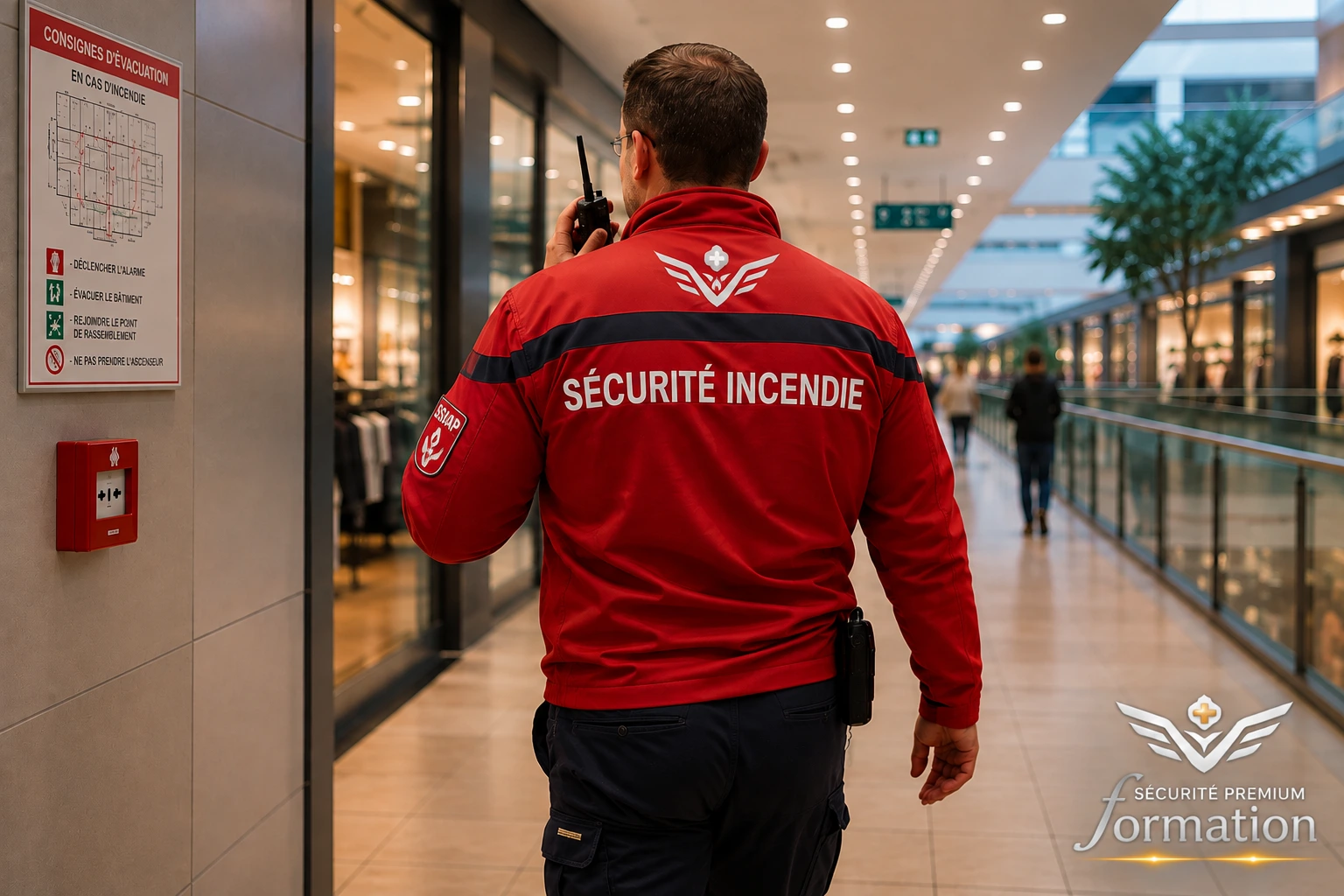 Agent SSIAP 1 en ronde de sécurité incendie, formation à Pontault-Combault pour les candidats de Marne et Gondoire